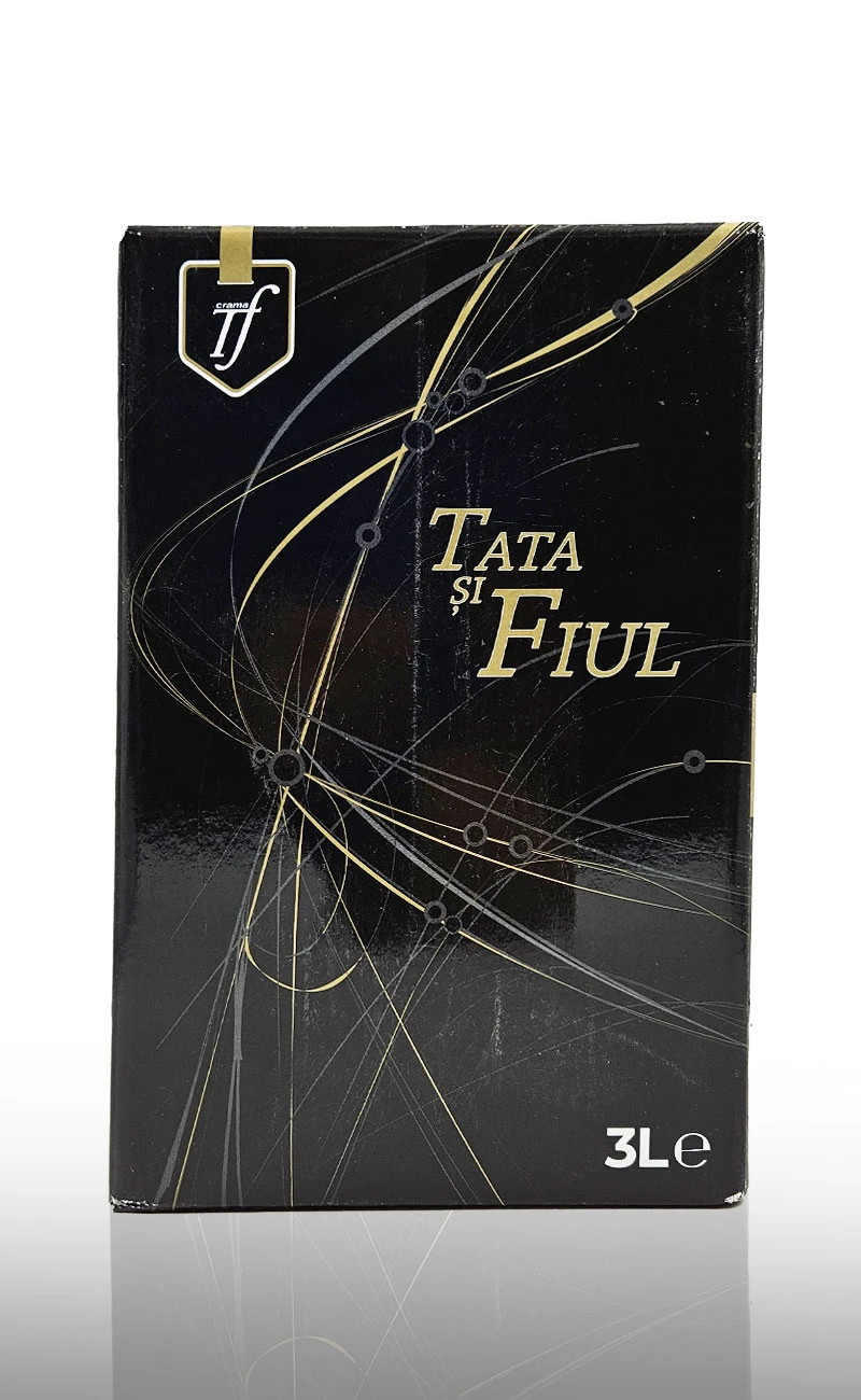 Vin rosu demisec, Tata si Fiul Merlot, Babeasca Neagra Bag in Box 3L